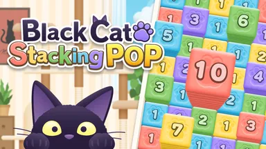 Black Cat Stacking POP